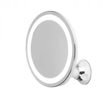 Make-upspiegel vrijstaand rond wit Adler AD 2168