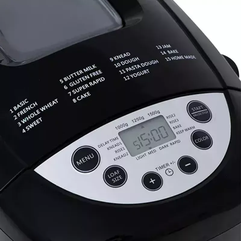 Broodmachine Mesko Home MS 6022 850 W zwart digitale timer