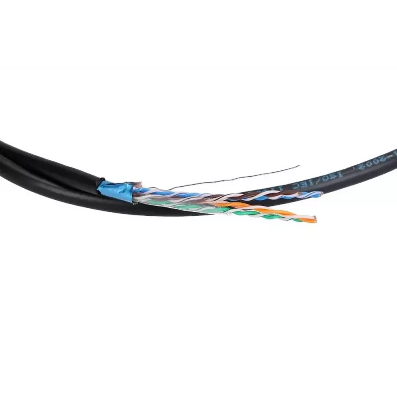 Netwerkkabel Extralink Twisted Pair CAT5E FTP outdoor met gel 100 m zwart
