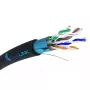 Netwerkkabel Extralink Twisted Pair CAT5E FTP outdoor met gel 100 m zwart