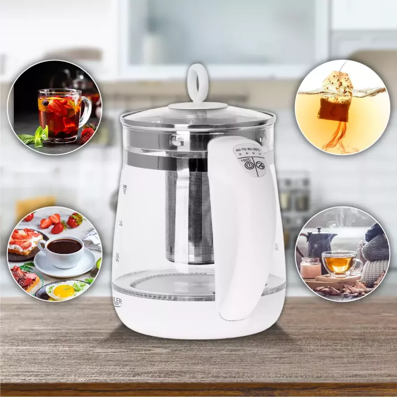Waterkoker Adler AD 1299 1,5 L 1850 W wit