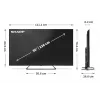 Sharp 50HP6265E TV 127 cm (50 inch) 4K Ultra HD Smart-TV Wi-Fi Zwart