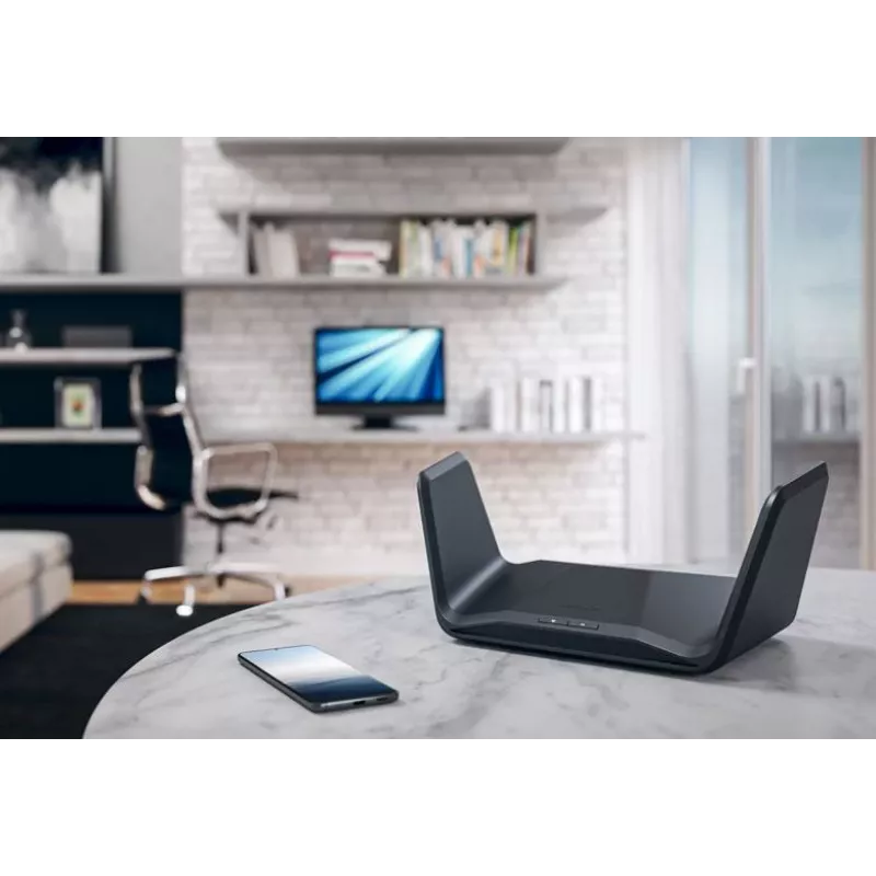 Netgear Nighthawk RAXE300 draadloze router, Wi-Fi 6E, 4-poorts switch