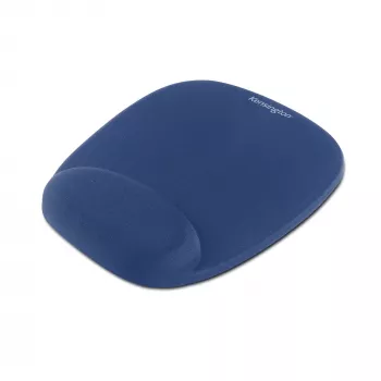 Kensington foam muismat met geïntegreerde polssteun blauw, blauw, monochromatisch, schuim, polssteun