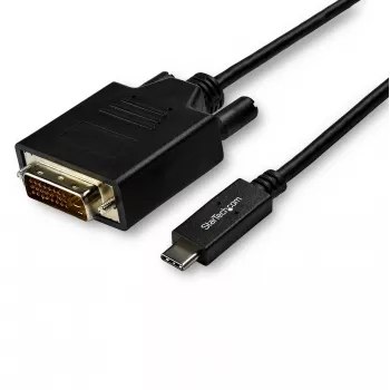StarTech.com 10ft (3m) USB-C-naar-DVI-kabel – 1080p (Single Link) USB Type-C (DP Alt Mode HBR2) naar DVI-digitaal videoadapterkabel – werkt met Thunderbolt 3 – laptop naar DVI-monitor/display