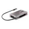 StarTech.com USB-C multiport-adapter, 4K 60Hz HDMI 2.0b, HDR, USB 3.2 Gen 2 10Gbps hub (2xUSB-C, 1xUSB-A), 100W PD Pass-Through, mini travel dock, 12 inch/30cm kabel, laptop dockingstation