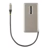 StarTech.com USB-C multiport-adapter, 4K 60Hz HDMI 2.0b, HDR, USB 3.2 Gen 2 10Gbps hub (2xUSB-C, 1xUSB-A), 100W PD Pass-Through, mini travel dock, 12 inch/30cm kabel, laptop dockingstation