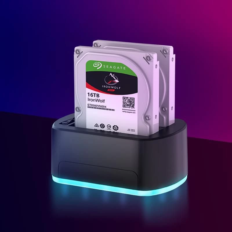 CoreParts MS-CLONER-SATA2.5-3.5 dockingstation voor opslagstations zwart