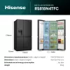 Hisense RS818N4TFC side-by-side-koelkast vrijstaand 632 L zwart, roestvrijstaal