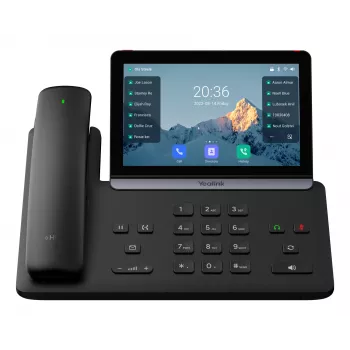 IP-telefoon Yealink Yealink-SIP-T88W Pro — Android, 7 inch (1024×600) LCD, bedrade & draadloze handset, Bluetooth, PoE, zwart