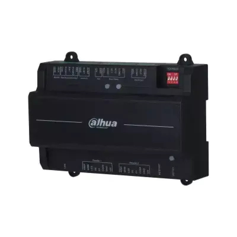 Beveiligingsdeurcontroller Dahua DHI-ASC2202B-S — bare 2-deurscontroller, 12 V, 24 W, RJ-45/RS-485