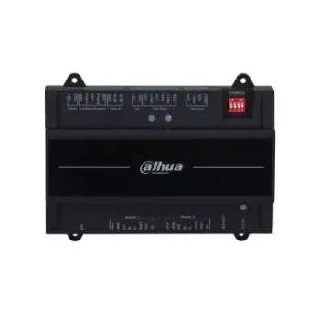 Beveiligingsdeurcontroller Dahua DHI-ASC2202B-S — bare 2-deurscontroller, 12 V, 24 W, RJ-45/RS-485