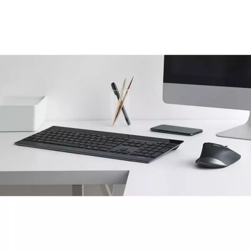 Toetsenbord-muis Rapoo 9900m Office QWERTZ zwart
