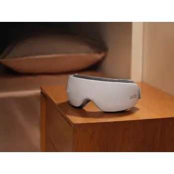 Oogmassageapparaat SKG ES500, wit — compressie, warmte, 10 W, ingebouwde accu, 270 g