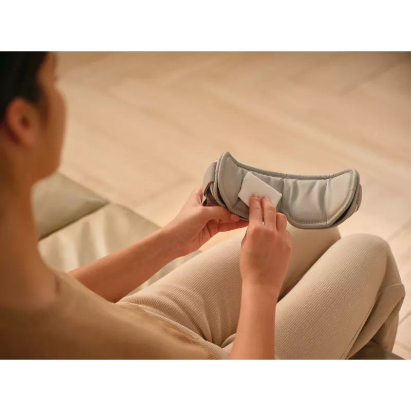 Oogmassageapparaat SKG ES500, wit — compressie, warmte, 10 W, ingebouwde accu, 270 g