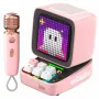 Mono draagbare luidspreker Divoom Ditoo-Mic Mini roze