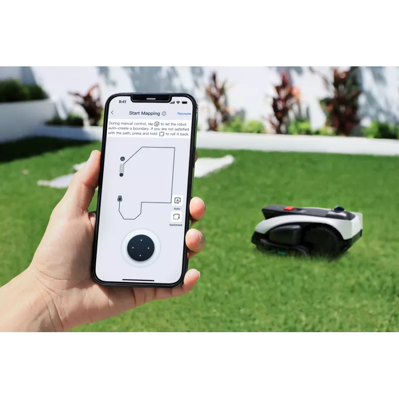 Ecovacs GOAT O1200 LiDAR PRO EU robotgrasmaaier accu zwart, wit