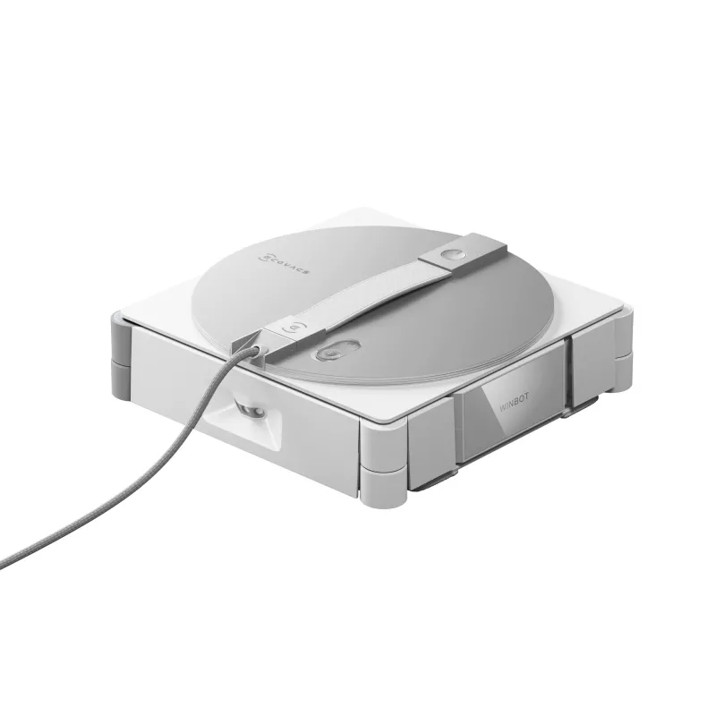 Raamreinigingsrobot Ecovacs WINBOT W3 OMNI, accu 4500 mAh, 270×270×76 mm, zilver/wit