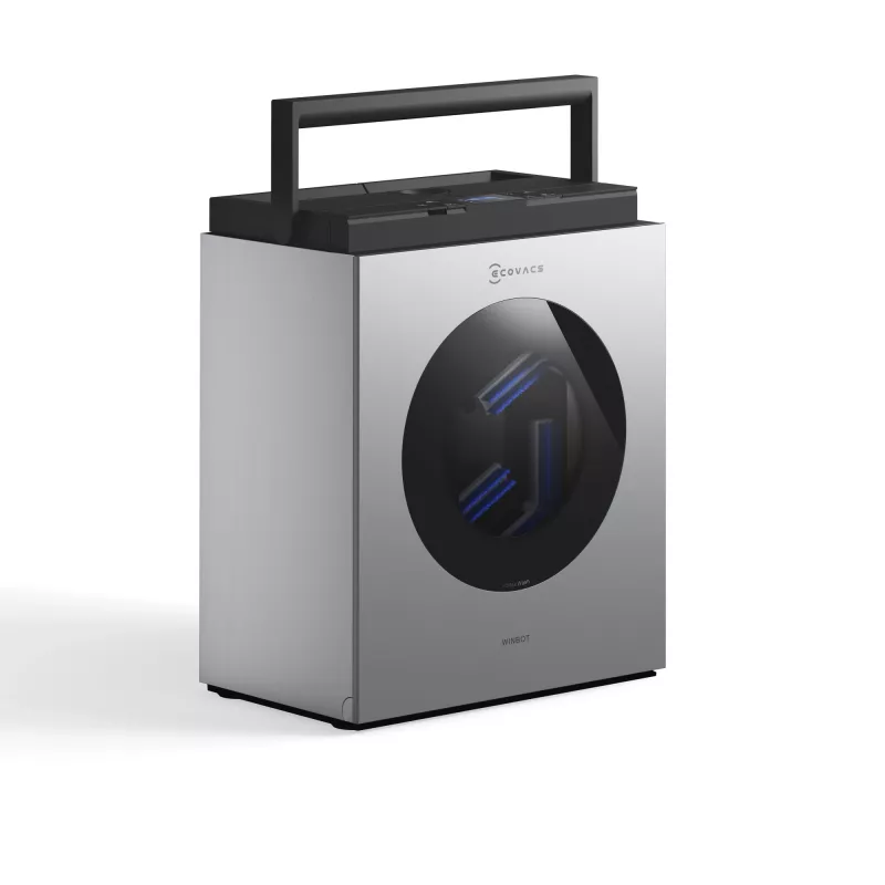 Raamreinigingsrobot Ecovacs WINBOT W3 OMNI, accu 4500 mAh, 270×270×76 mm, zilver/wit
