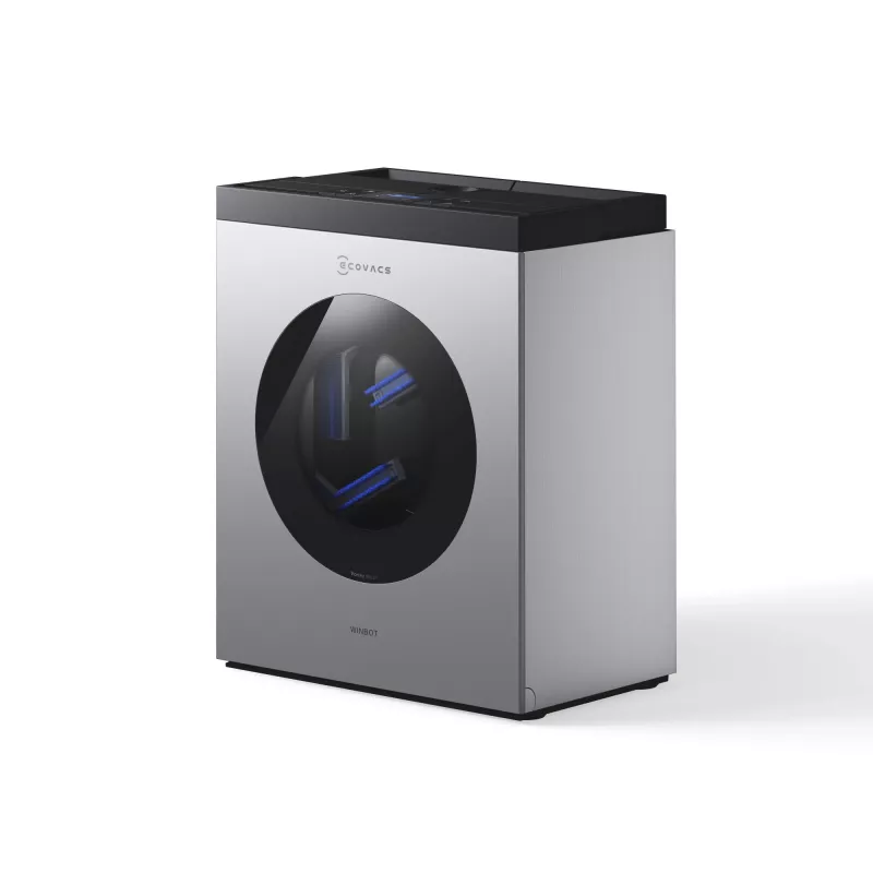 Raamreinigingsrobot Ecovacs WINBOT W3 OMNI, accu 4500 mAh, 270×270×76 mm, zilver/wit