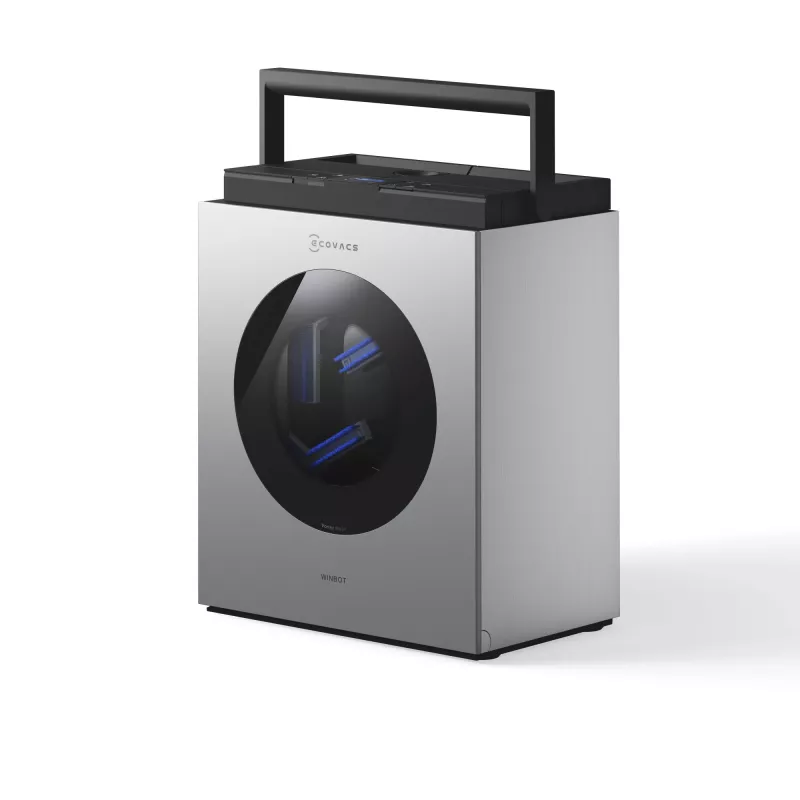 Raamreinigingsrobot Ecovacs WINBOT W3 OMNI, accu 4500 mAh, 270×270×76 mm, zilver/wit