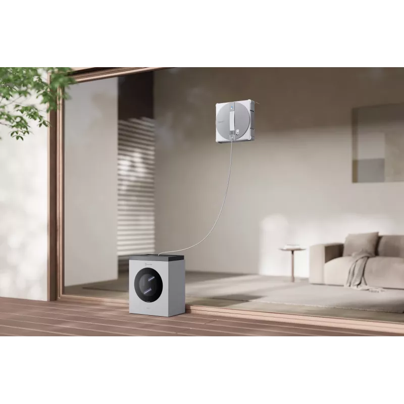 Raamreinigingsrobot Ecovacs WINBOT W3 OMNI, accu 4500 mAh, 270×270×76 mm, zilver/wit