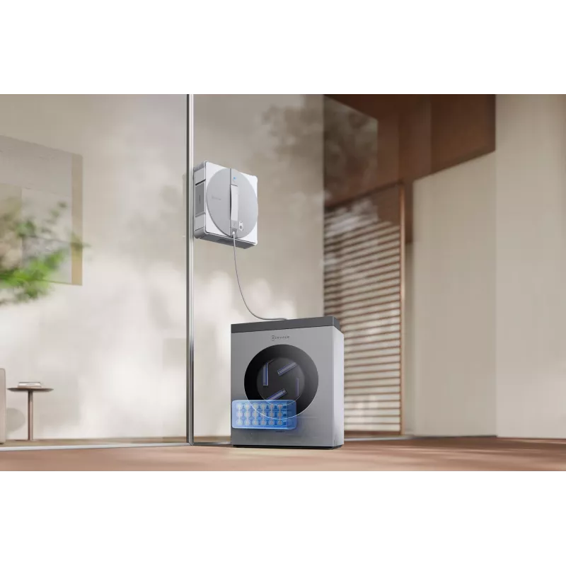 Raamreinigingsrobot Ecovacs WINBOT W3 OMNI, accu 4500 mAh, 270×270×76 mm, zilver/wit