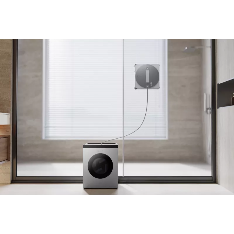 Raamreinigingsrobot Ecovacs WINBOT W3 OMNI, accu 4500 mAh, 270×270×76 mm, zilver/wit