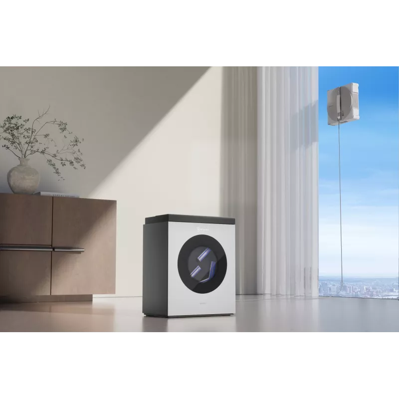 Raamreinigingsrobot Ecovacs WINBOT W3 OMNI, accu 4500 mAh, 270×270×76 mm, zilver/wit