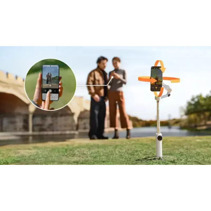 Smartphone-camerastabilisator Insta360 Flow 2 Pro Creator Bundle 360°-rotatie