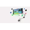 Smartphone-camerastabilisator Insta360 Flow 2 Pro Creator Bundle 360°-rotatie
