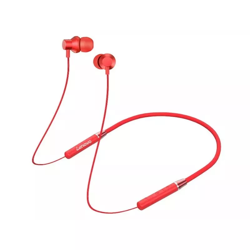 Draadloze Bluetooth-oordopjes Lenovo HE05 rood