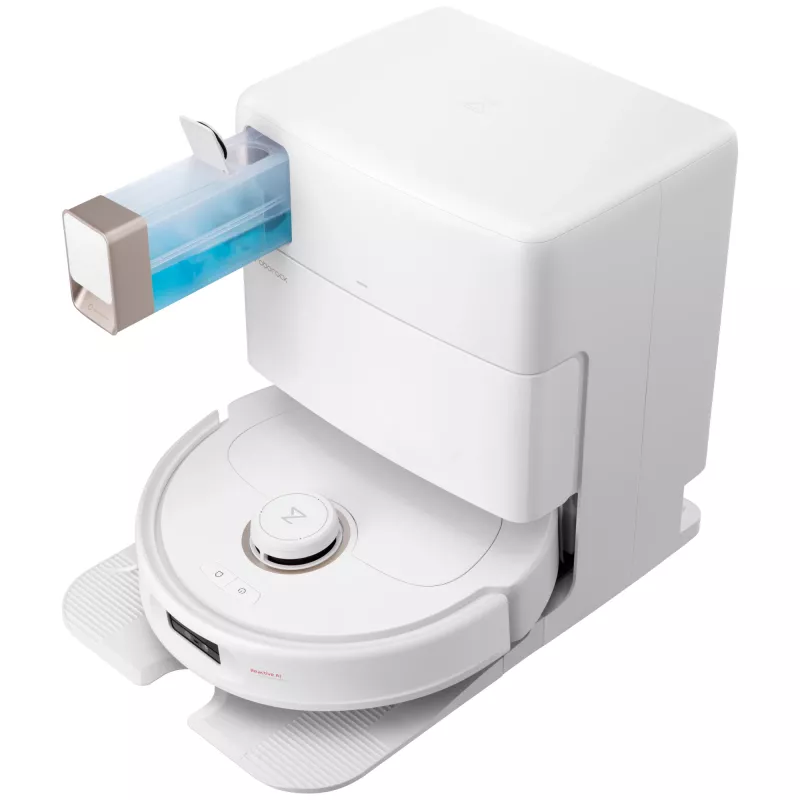 Roborock Qrevo MaxV (met RDS) witte zuigrobot met automatisch bijvul- en droogstation