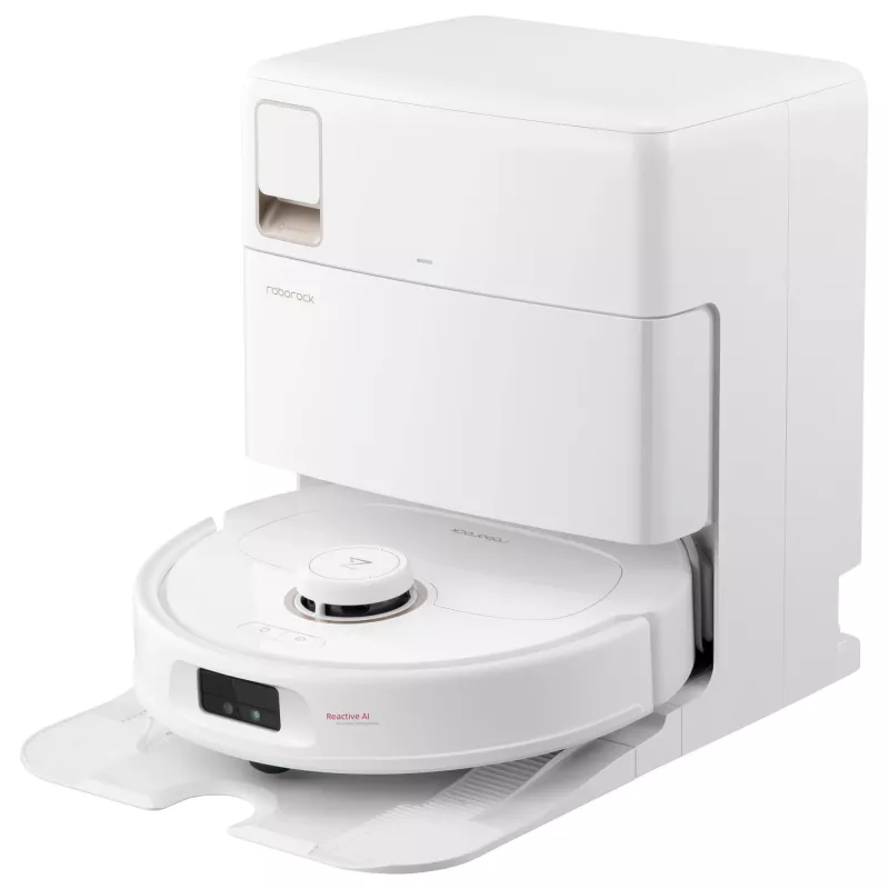 Roborock Qrevo MaxV (met RDS) witte zuigrobot met automatisch bijvul- en droogstation