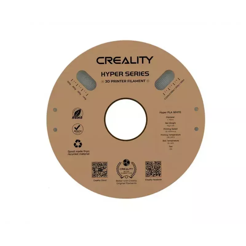 3D-printmateriaal Creality 3D 3301010335 polylactide (PLA) wit 1 kg