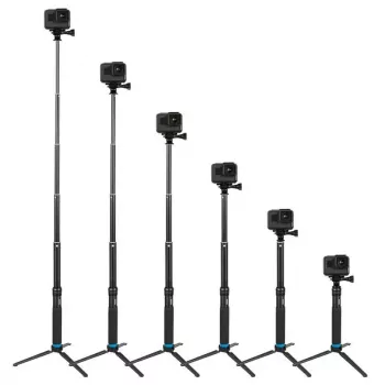 Selfiestick-statief Telesin GP-MNP-090-S verstelbare hoogte licht