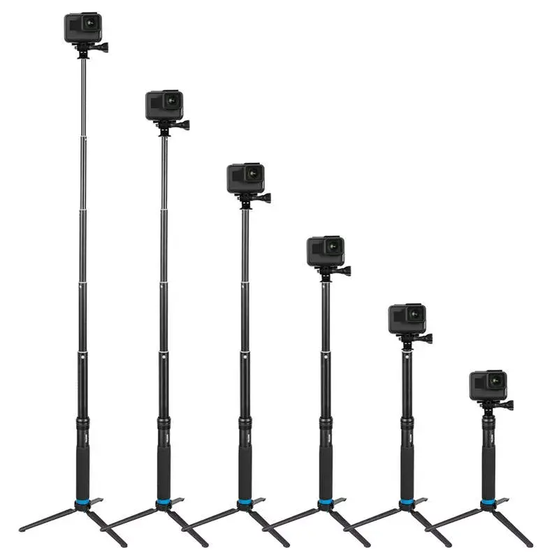 Selfiestick-statief Telesin GP-MNP-090-S verstelbare hoogte licht
