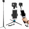 Selfiestick-statief Telesin GP-MNP-090-S verstelbare hoogte licht