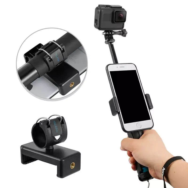 Selfiestick-statief Telesin GP-MNP-090-S verstelbare hoogte licht
