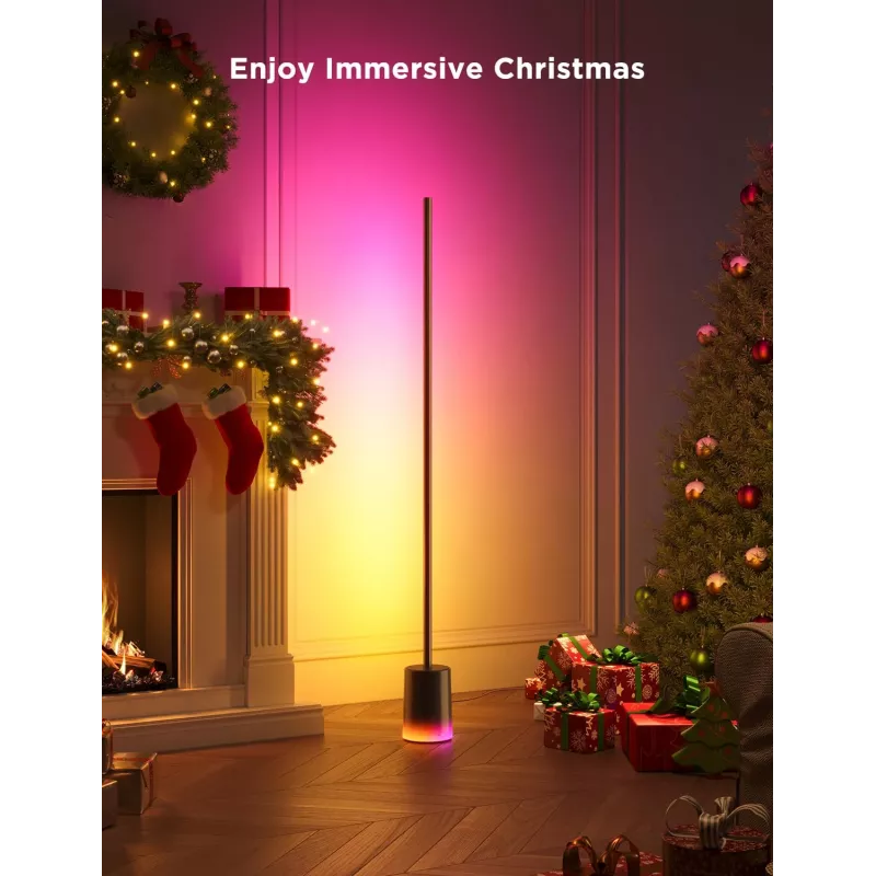 Govee Floor Lamp 2 vloerlamp, Matter-ready, zwart