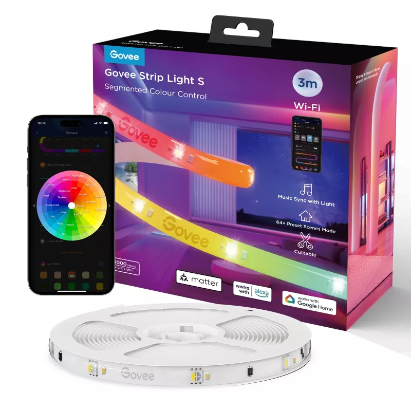 Govee H612FCD1 RGB LED-strip, 3 meter