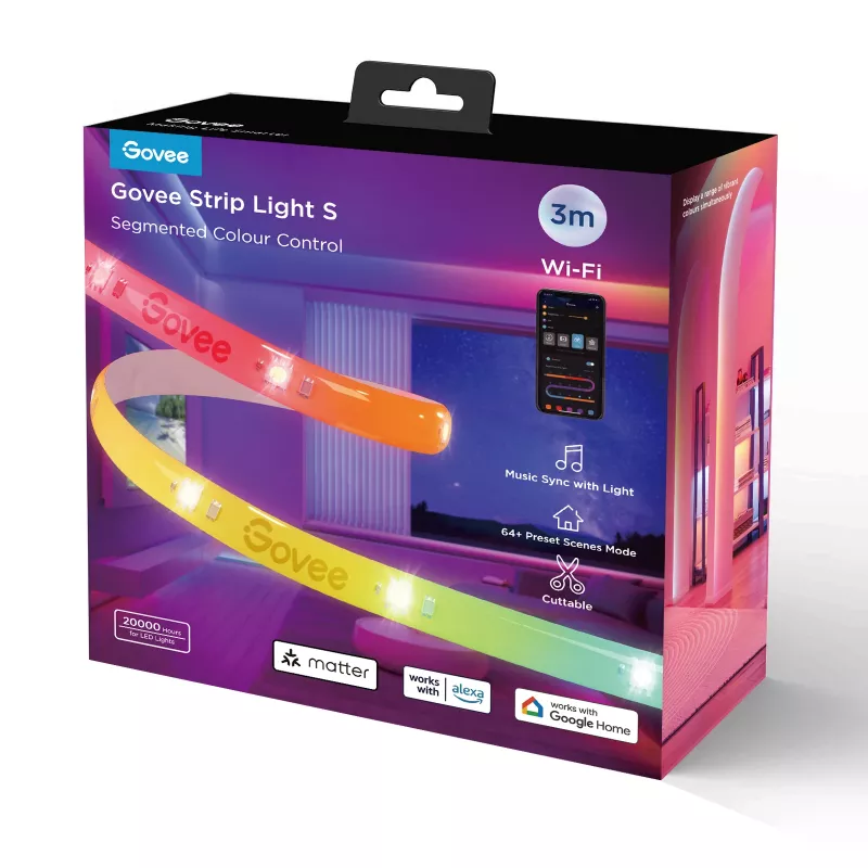 Govee H612FCD1 RGB LED-strip, 3 meter