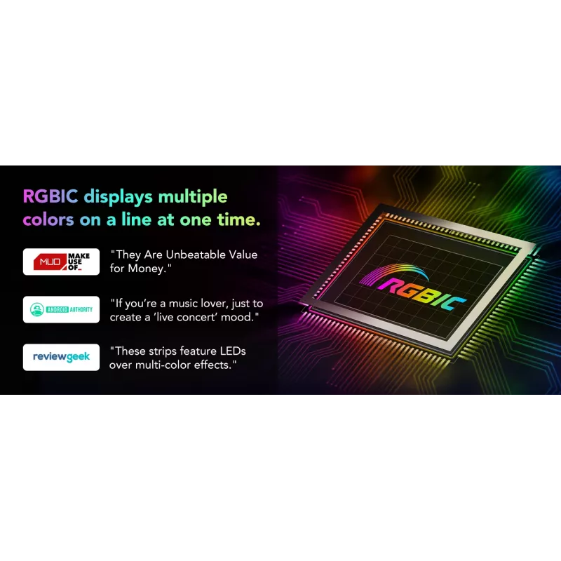Govee H612FCD1 RGB LED-strip, 3 meter