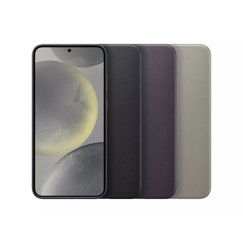Samsung Galaxy S24+ Vegan Leather Case zwart Monochromatic 6.7-inch