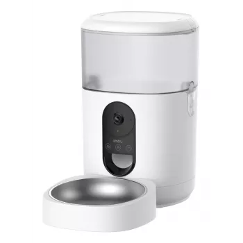 Automatische voerbak IMOU PF1 — 4 L RVS-trechter, Wi‑Fi 4, batterij/gelijkstroom, 1 bak