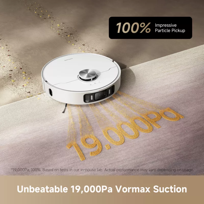 Dreame L40 Ultra AE White, combi, wit, rond, stofzak, 3 wiel(en), 0,3 L