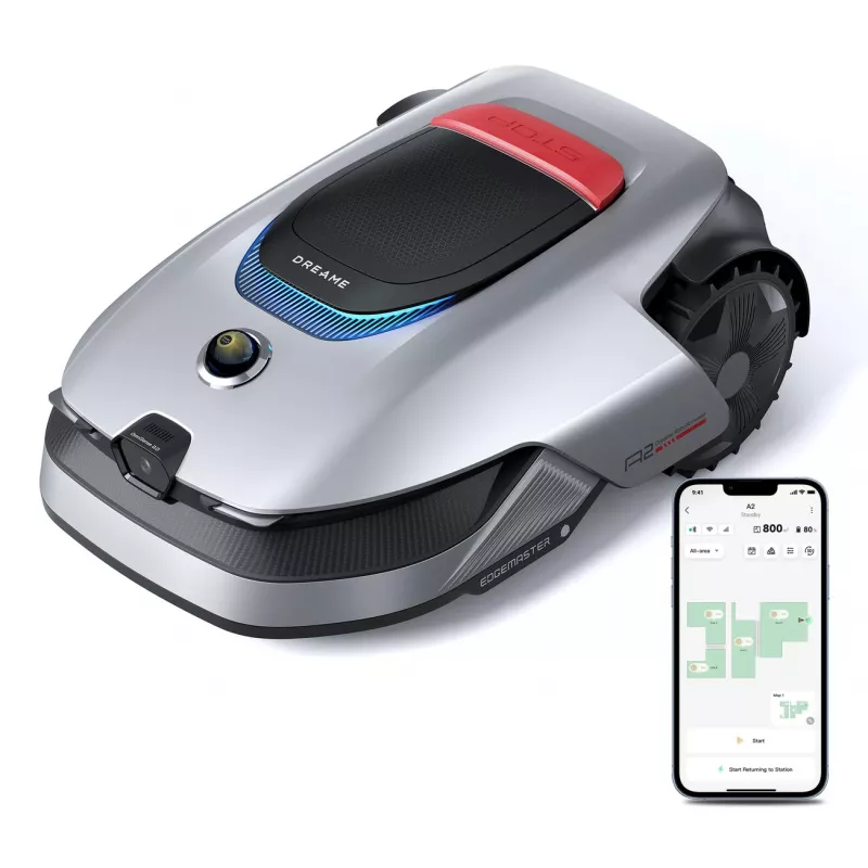 Dreame A2 1200 robotmaaier accu zwart, grijs