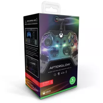 PDP Afterglow bedrade controller, blauw/transparant, USB, Xbox One, Series X/S