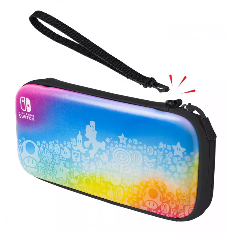 PDP slanke Deluxe: Star Spectrum hardcase tas Nintendo veelkleurig