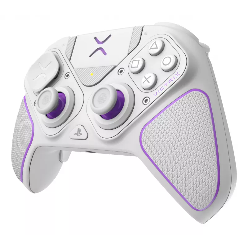 Gamepad VICTRIX 052-002-WH bedraad & draadloos RF/USB, USB-C, 2000mAh, pc/PS4/PS5, paars/wit